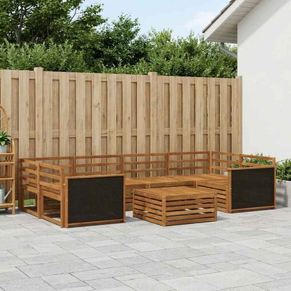 vidaXL Outdoor Sofa Set 7 pcs Natural Solid Acacia Wood 1