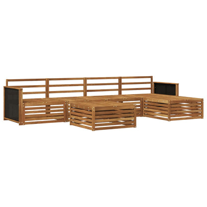vidaXL Outdoor Sofa Set 6 pcs Natural Solid Acacia Wood 2