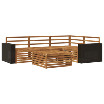 vidaXL Outdoor Sofa Set 5 pcs Natural Solid Acacia Wood 2