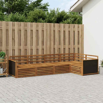 vidaXL Outdoor Sofa Set 5 pcs Natural
