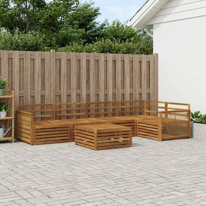 vidaXL Outdoor Sofa Set 6 pcs Natural Solid Acacia Wood 1