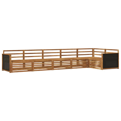 vidaXL Outdoor Sofa Set 6 pcs Natural Solid Acacia Wood 2