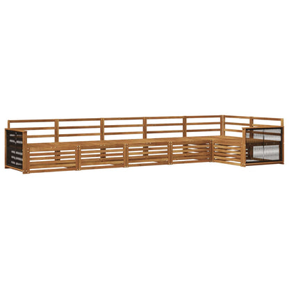 vidaXL Outdoor Sofa Set 6 pcs Natural Solid Acacia Wood 2