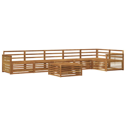 vidaXL Outdoor Sofa Set 7 pcs Natural Solid Acacia Wood 2