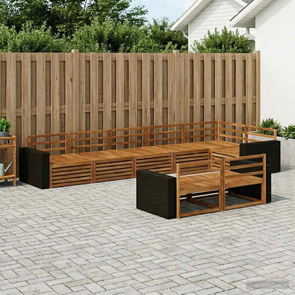 vidaXL Outdoor Sofa Set 8 pcs Natural 1