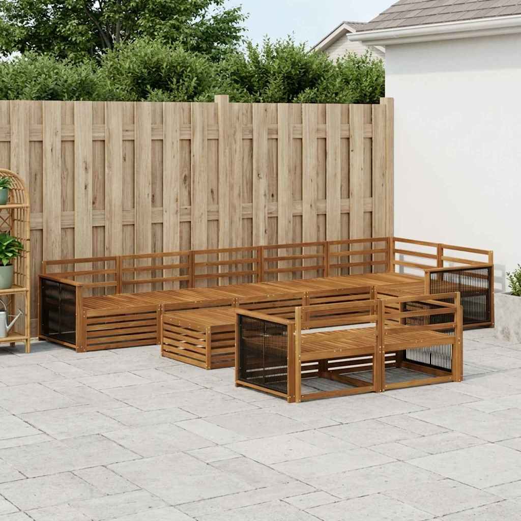 vidaXL Outdoor Sofa Set 9 pcs 1