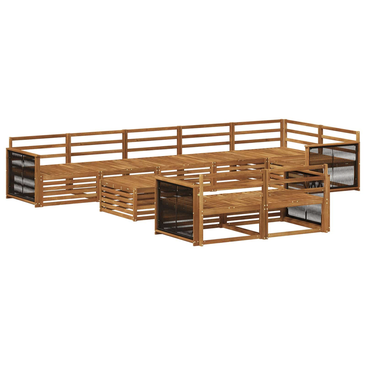 vidaXL Outdoor Sofa Set 9 pcs 2