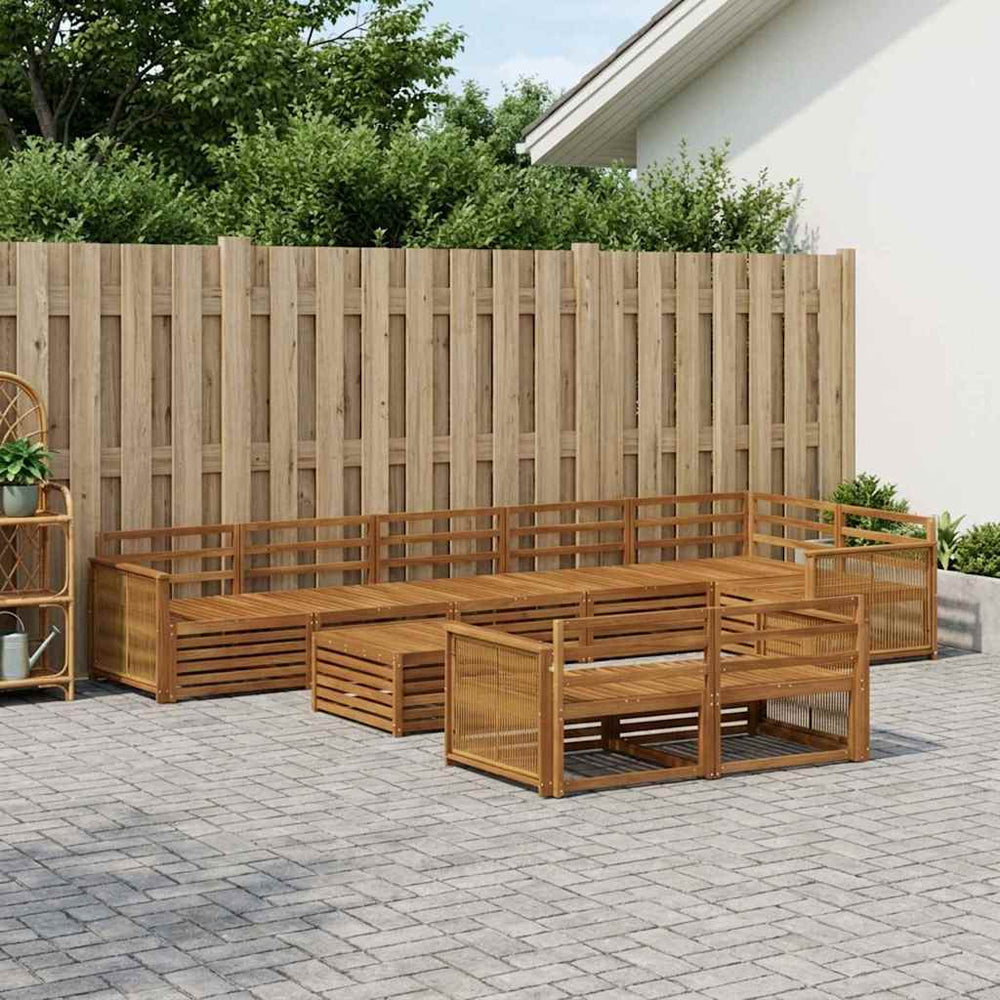 vidaXL Outdoor Sofa Set 9 pcs
