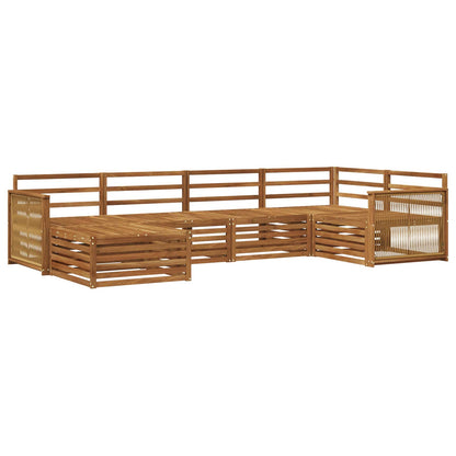 vidaXL Outdoor Sofa Set 6 pcs Natural 2