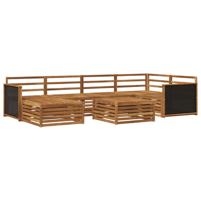 vidaXL Outdoor Sofa Set 7 pcs Natural 2