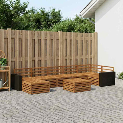 vidaXL Outdoor Sofa Set 8 pcs Natural 1
