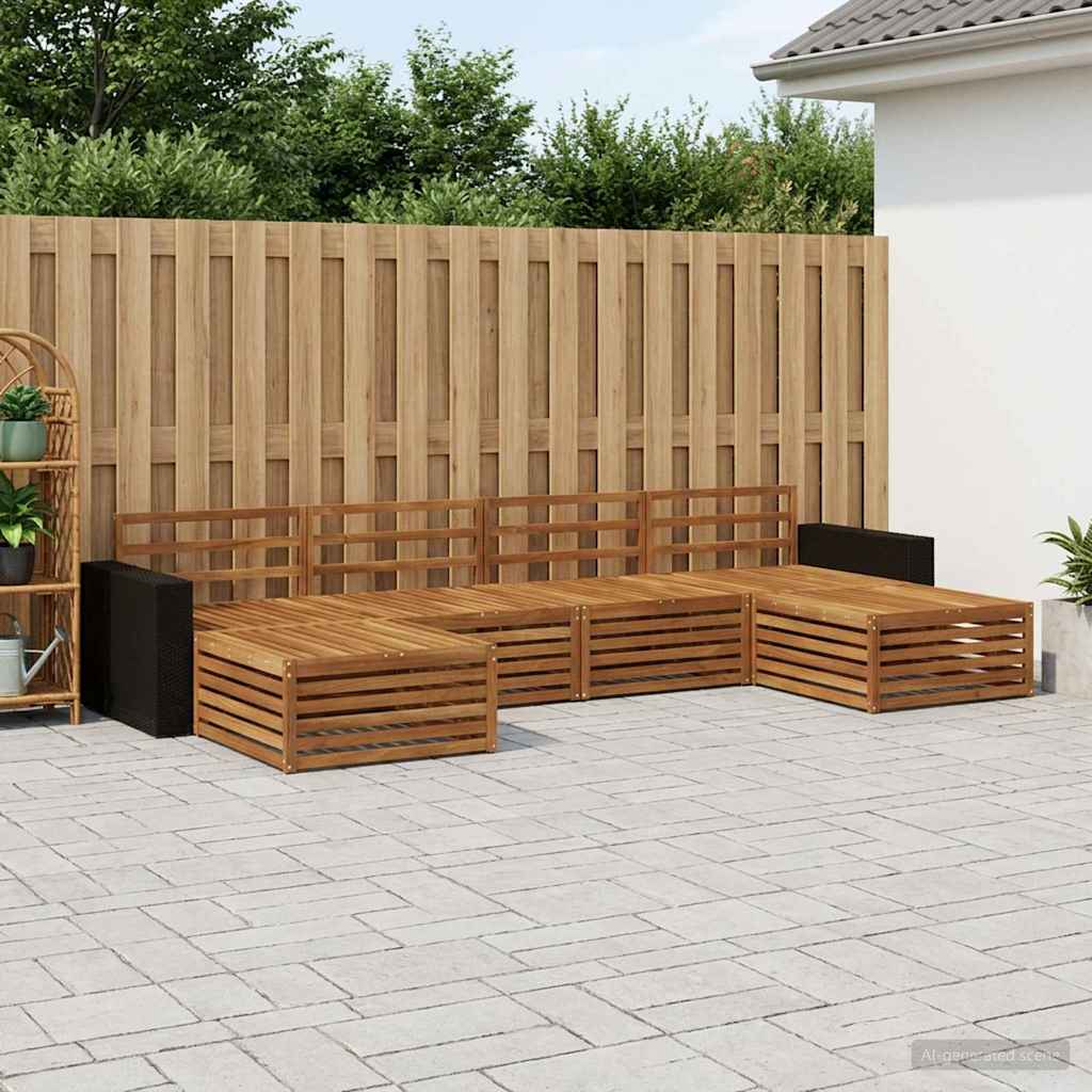 vidaXL Outdoor Sofa Set 6 pcs Solid Acacia Wood 1
