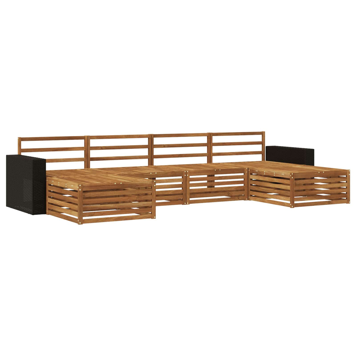 vidaXL Outdoor Sofa Set 6 pcs Solid Acacia Wood 2