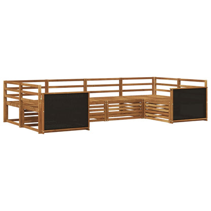vidaXL Outdoor Sofa Set 6 pcs Natural Solid Acacia Wood 2