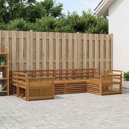 vidaXL Outdoor Sofa Set 6 pcs Natural Solid Acacia Wood 1