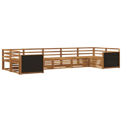 vidaXL Outdoor Sofa Set 7 pcs Natural Solid Acacia Wood 2
