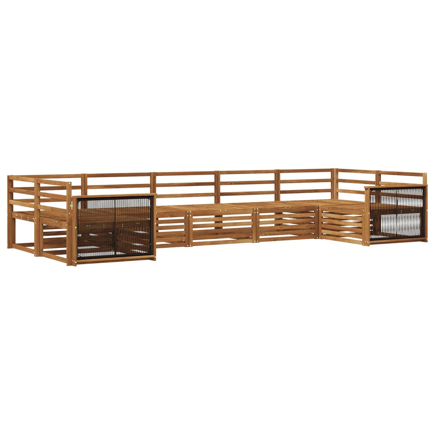 vidaXL Outdoor Sofa Set 7 pcs Natural Solid Acacia Wood 2