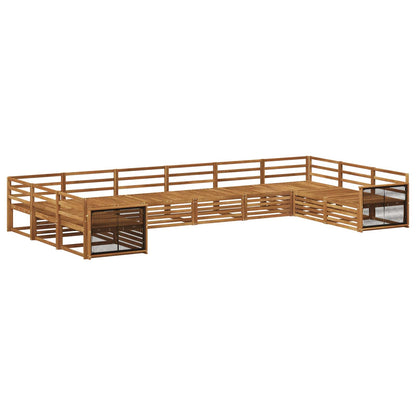 vidaXL Sofa Sets 10 pcs Solid Acacia Wood 2