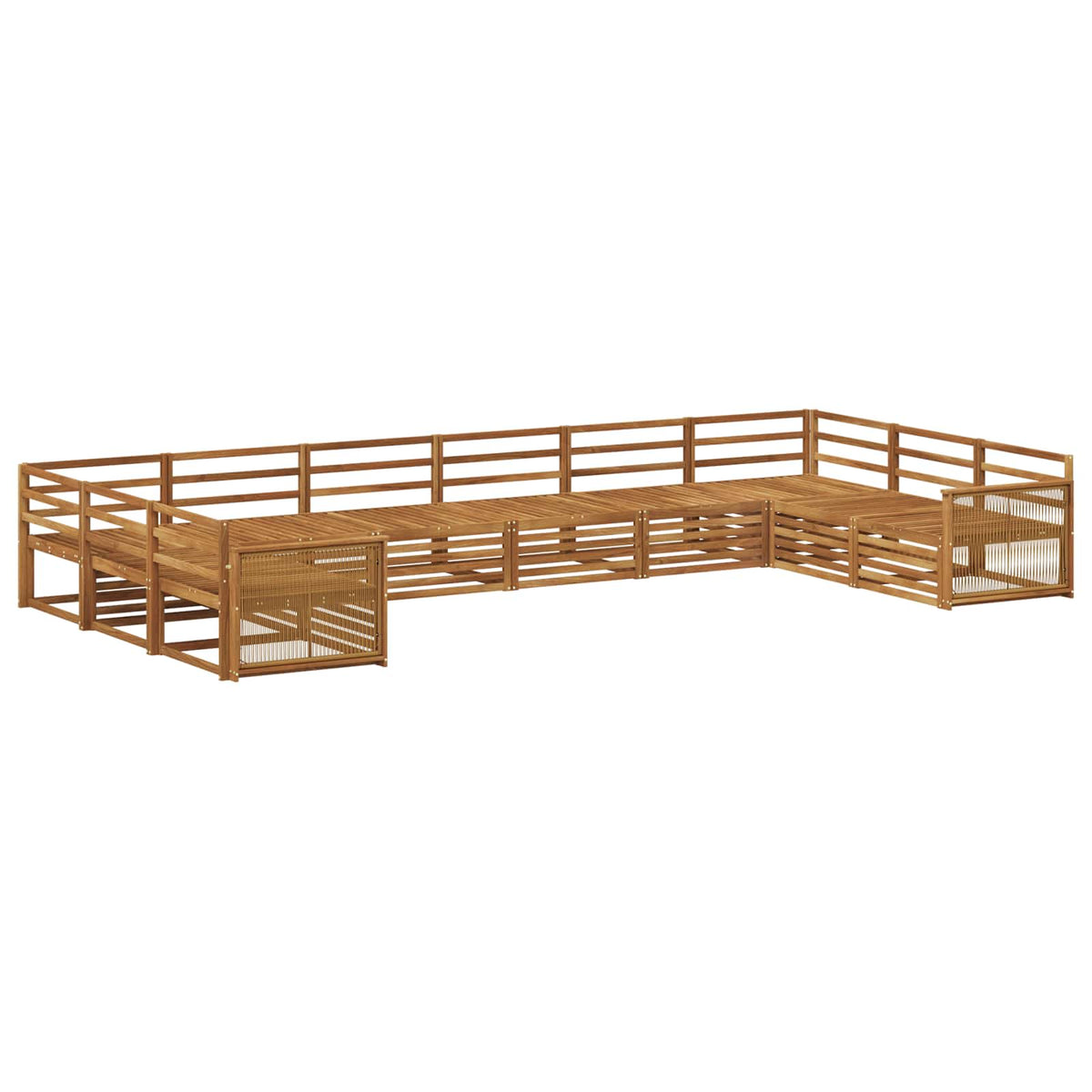 vidaXL Sofa Sets 10 pcs Solid Acacia Wood 2