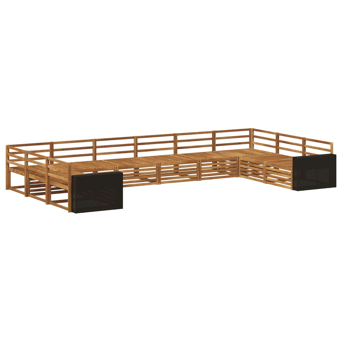 vidaXL Sofa Sets 10 pcs Solid Acacia Wood 2