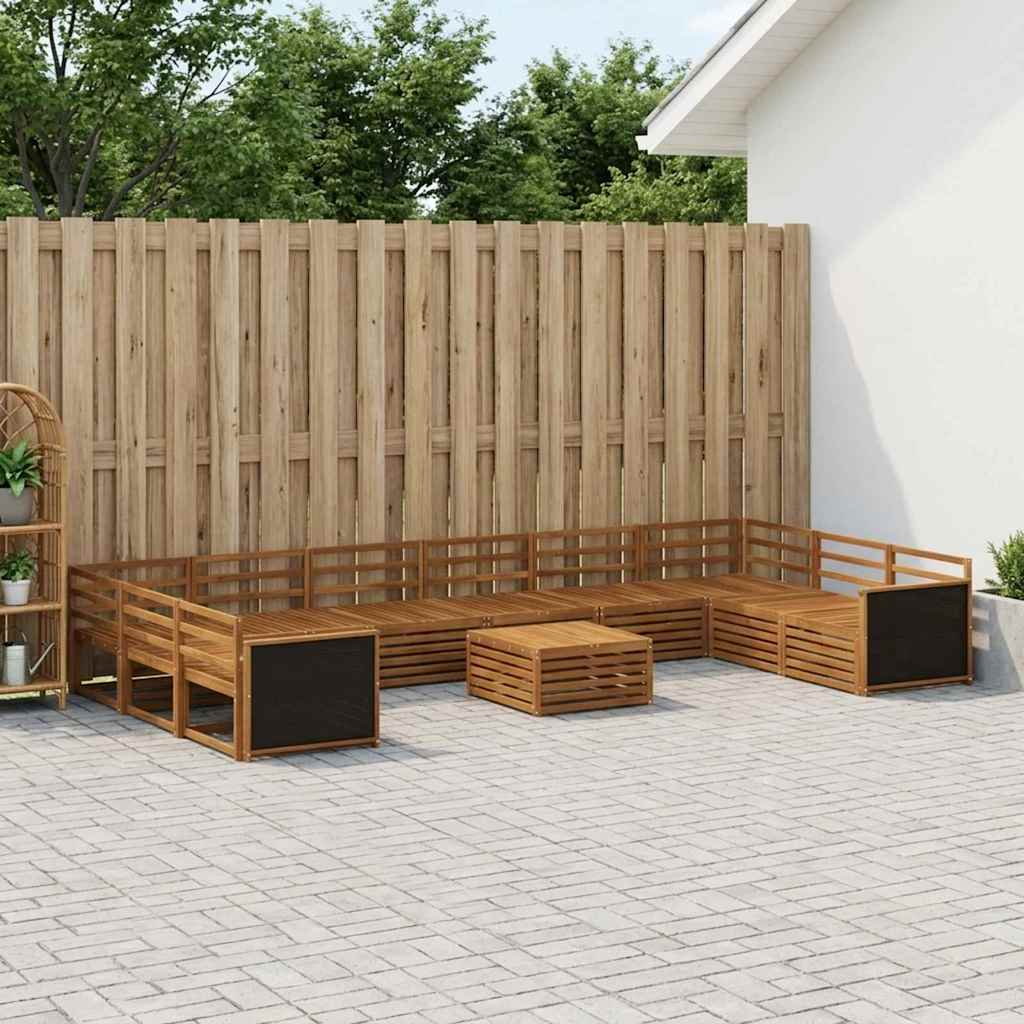 vidaXL Sofa Sets 11 pcs Solid Acacia Wood 1