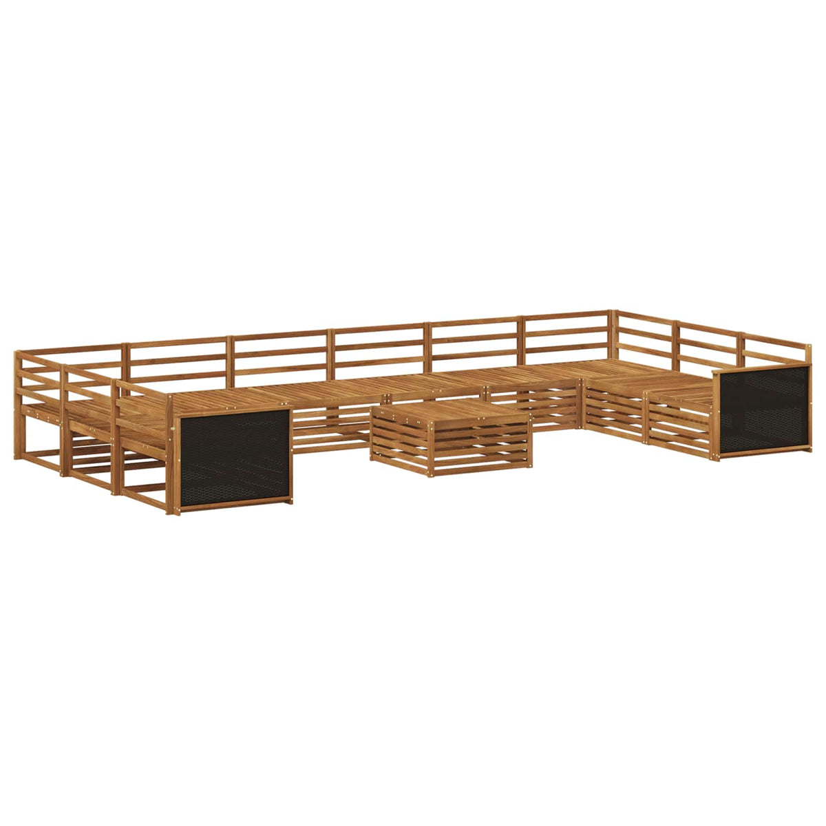 vidaXL Sofa Sets 11 pcs Solid Acacia Wood 2