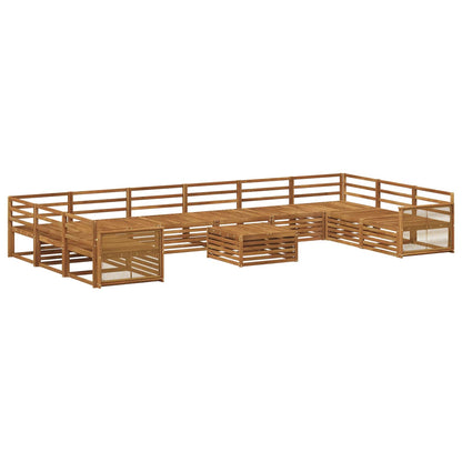 vidaXL Sofa Sets 11 pcs Solid Acacia Wood 2