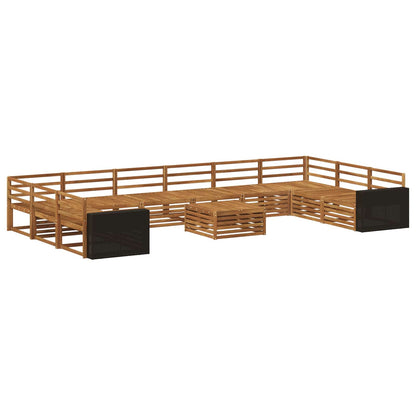 vidaXL Sofa Sets 11 pcs Solid Acacia Wood 2