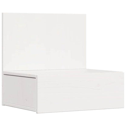 Bedside Table 42 x 32.5 x 40 cm Solid pine wood White