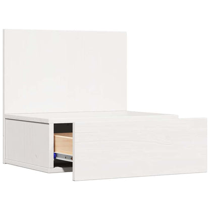 Bedside Table 42 x 32.5 x 40 cm Solid pine wood White