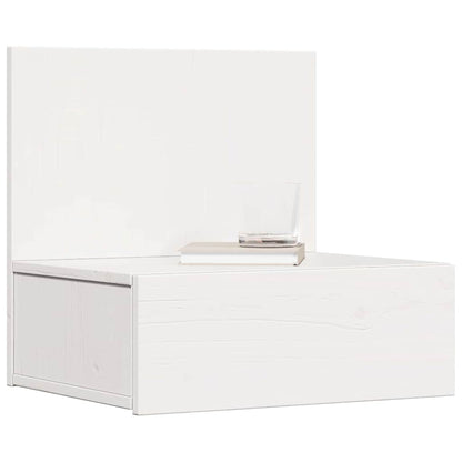 Bedside Table 42 x 32.5 x 40 cm Solid pine wood White