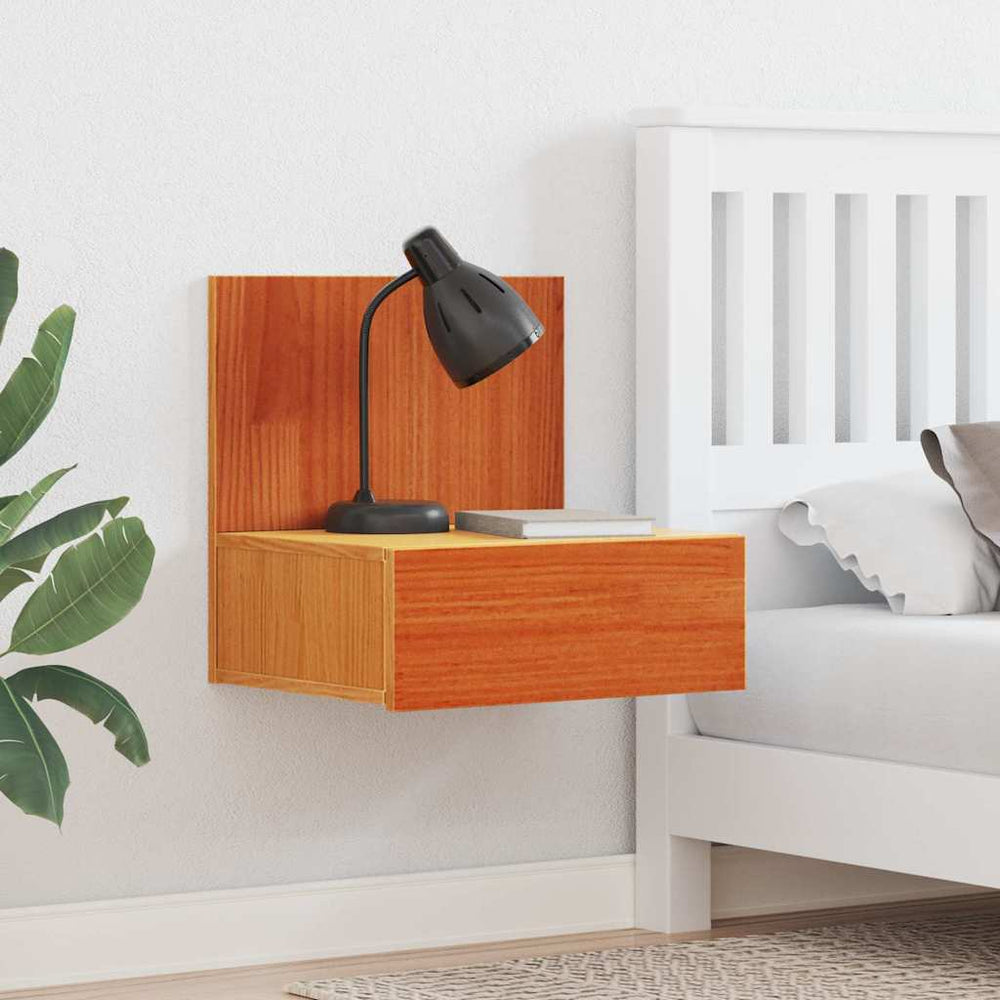 vidaXL Bedside Table 42 x 32.5 x 40 cm Solid pine wood