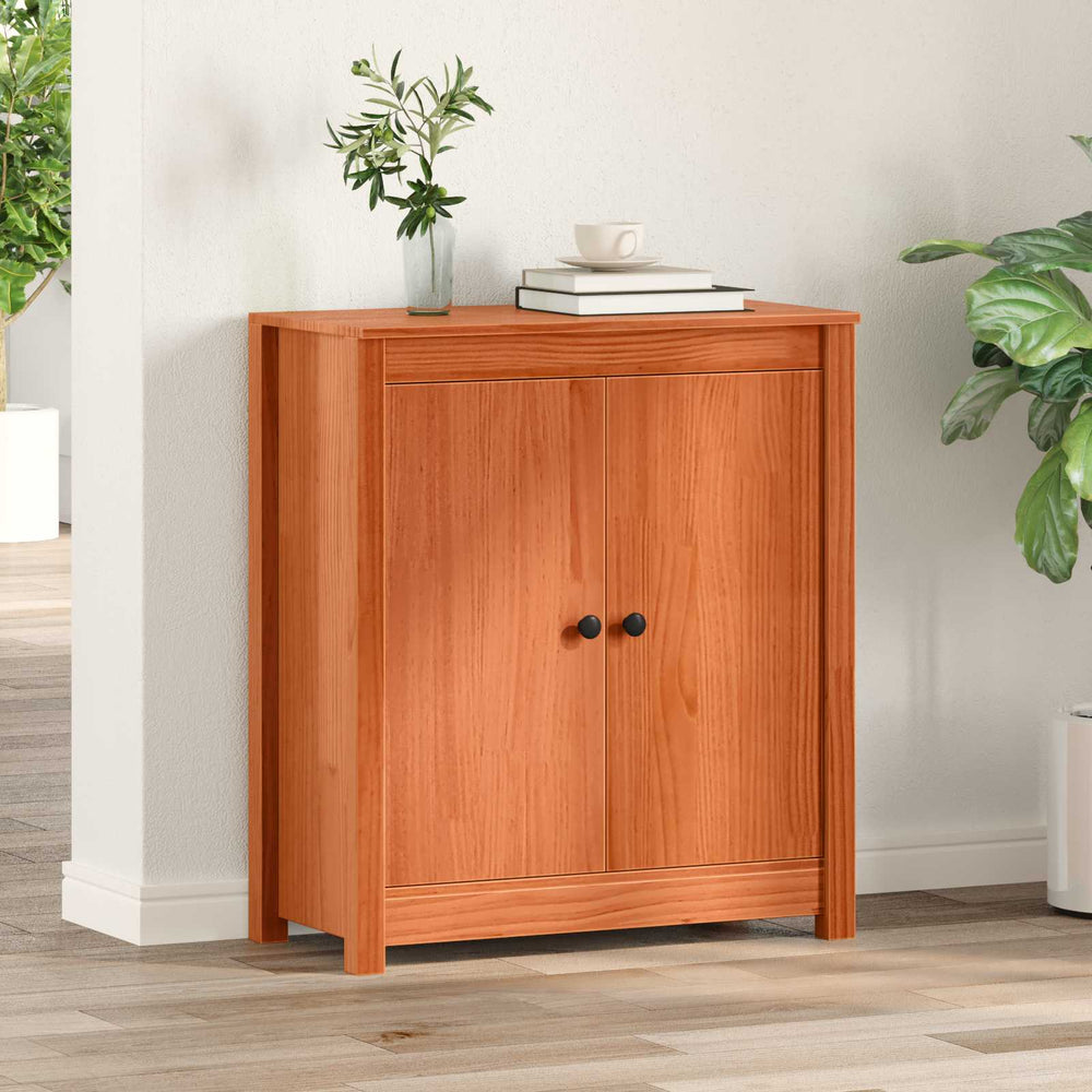 vidaXL Sideboard 70x35x80 cm Solid Wood Pine
