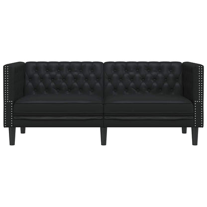 vidaXL Sofa Black 174 x 74.5 x 70.5 cm PVC 4