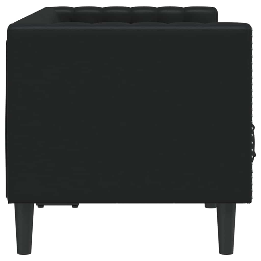 vidaXL Sofa Black 174 x 74.5 x 70.5 cm PVC 5