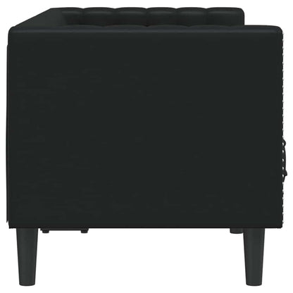 vidaXL Sofa Black 174 x 74.5 x 70.5 cm PVC 5