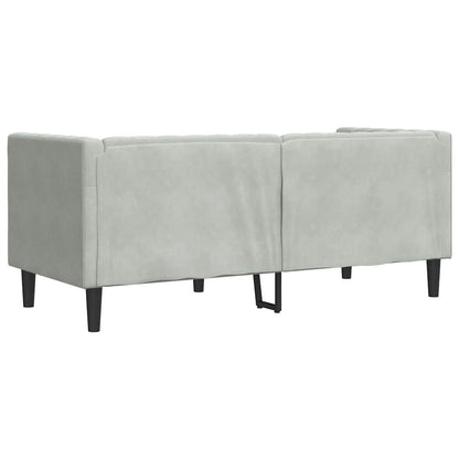 vidaXL Sofa Light Grey 174 x 74.5 x 70.5 cm Velvet 6