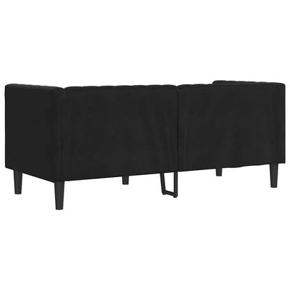 vidaXL Sofa Black 174 x 74.5 x 70.5 cm Velvet 6