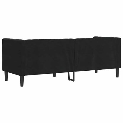 vidaXL Sofa Black 194 x 74.5 x 70.5 cm Velvet 6