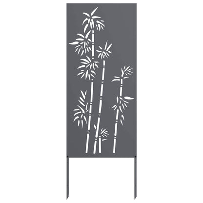 Garden Privacy Screen Cold-rolled steel 50 x 140 cm Anthracite Bamboo