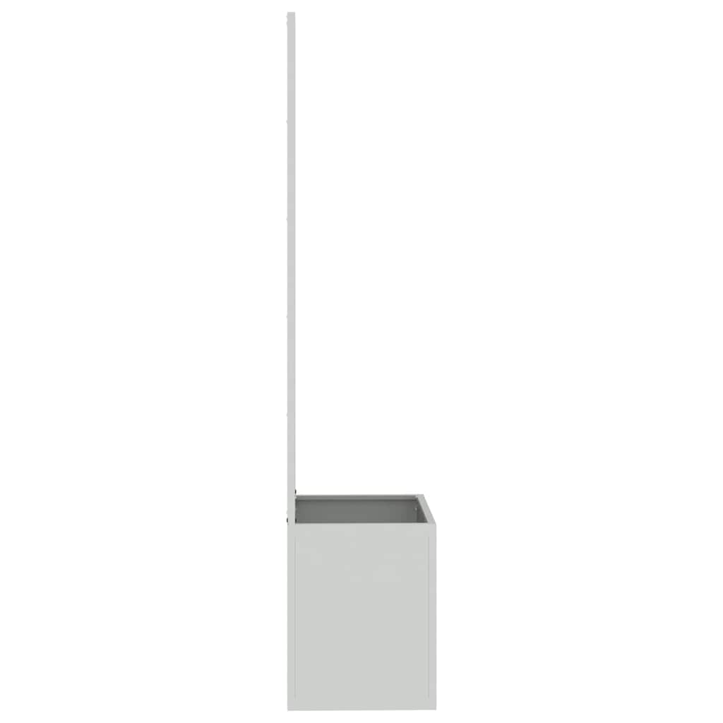 Garden Privacy Screen Silver 50 x 32 x 150 cm Galvanised Steel Blank