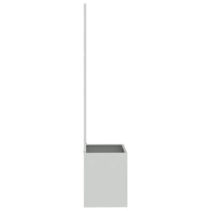 Garden Privacy Screen Silver 50 x 32 x 150 cm Galvanised Steel Blank