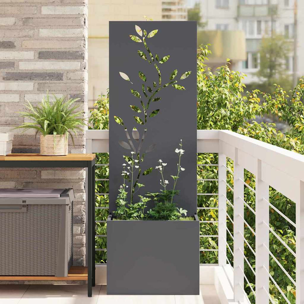 vidaXL Garden Privacy Screen Fretwork 50 x 32 x 150 cm Anthracite