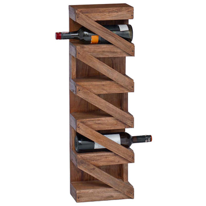 vidaXL Wine Rack Solid Mahogany Wood Natural 3