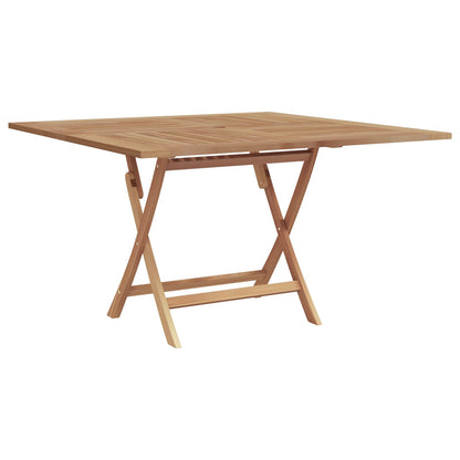 vidaXL Garden Dining Set Folding Brown Soild Teak Wood 3