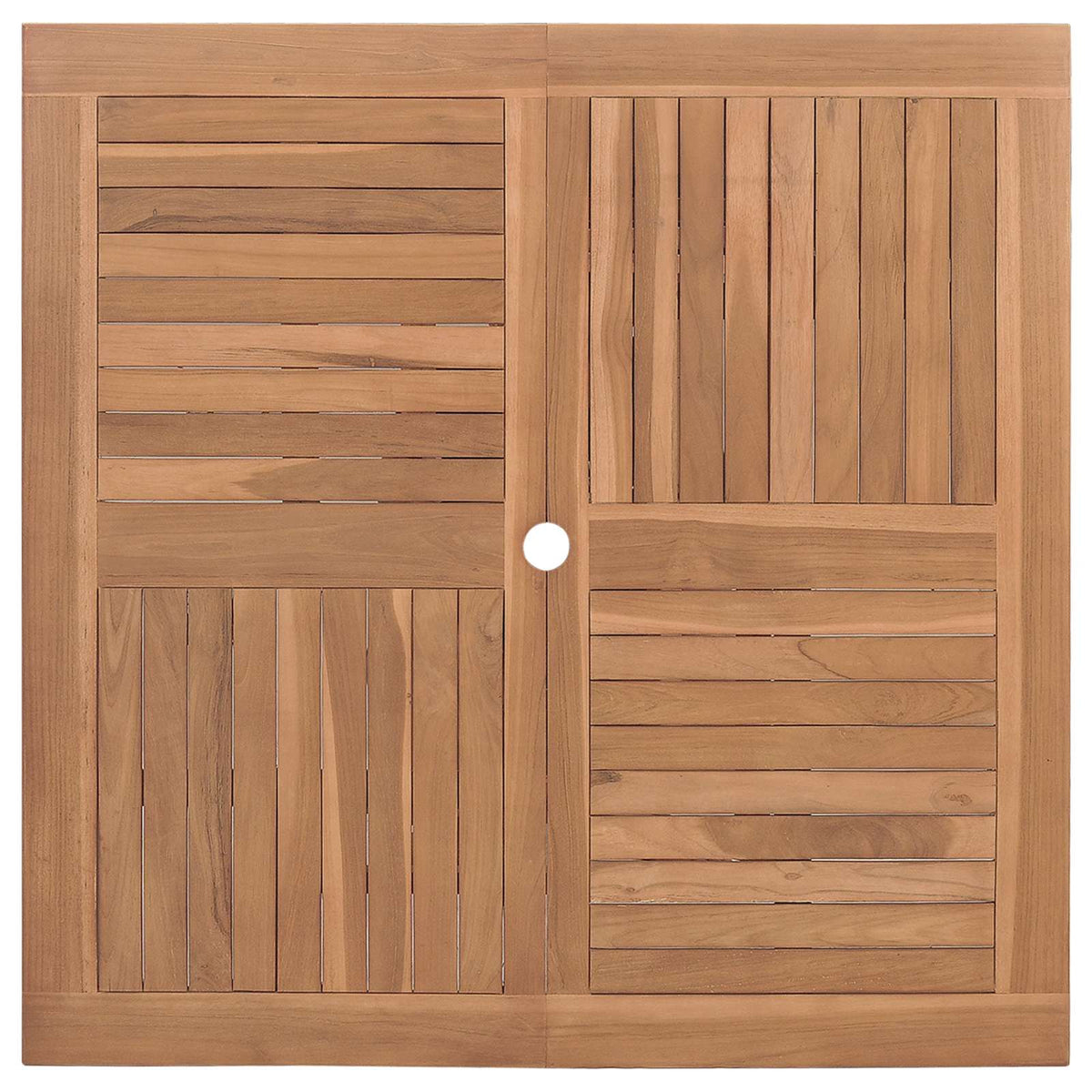 vidaXL Garden Dining Set Folding Brown Soild Teak Wood 4