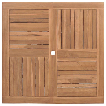 vidaXL Garden Dining Set Folding Brown Soild Teak Wood 4