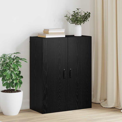 Hanging Cabinet 69,5x34x90 cm Engineered Wood Black oak