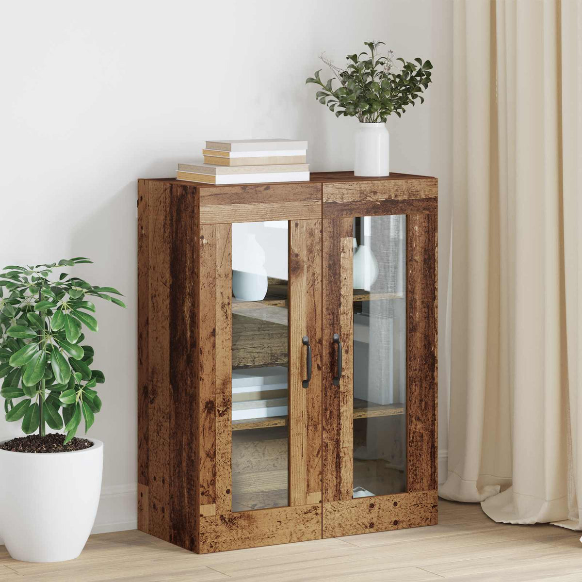 Hanging Wall Cabinet 69,5x34x90 cm Old wood