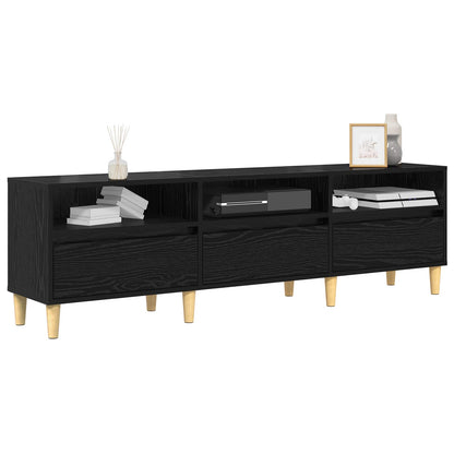 TV Cabinet 150x30x44,5 cm Engineered Wood Black oak 150 cm